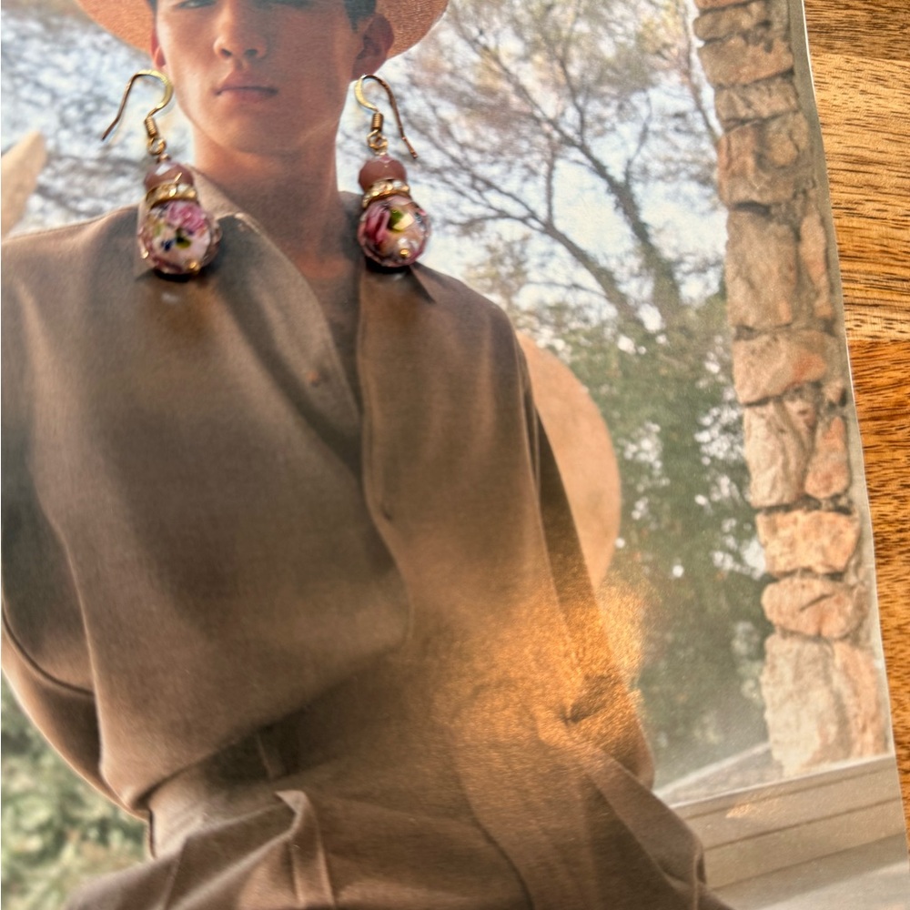 Macy's Czech glass  Earrings
